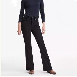 Levi's 726 High Rise Flare Bootcut Black Denim Jeans Womens 32x32 New With Tags